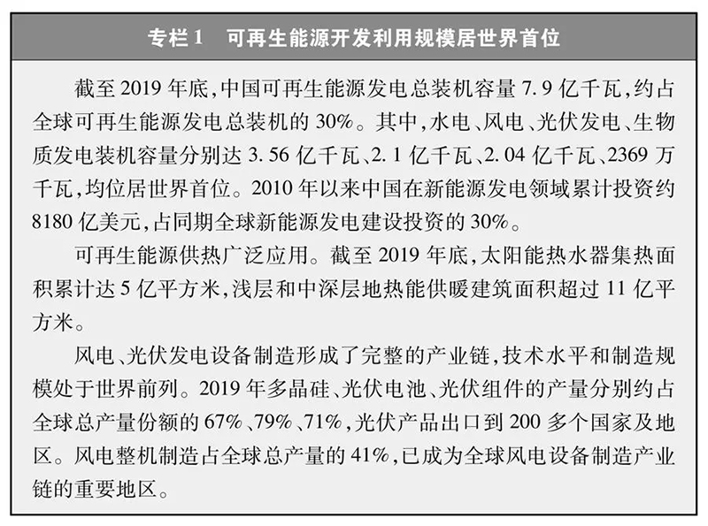 加速发展绿氢制取、储运和应用！《新时代的中国能源发展》白皮书发布